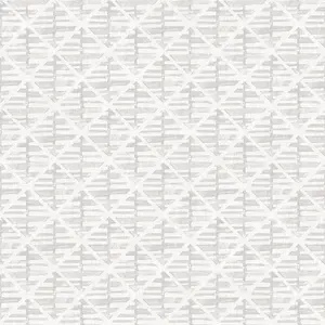 Galerie Bazaar Light Grey Block Print Smooth Wallpaper