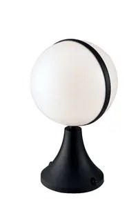 Luminosa ORBIT Outdoor Pedestal Light Black, IP44 30x26cm