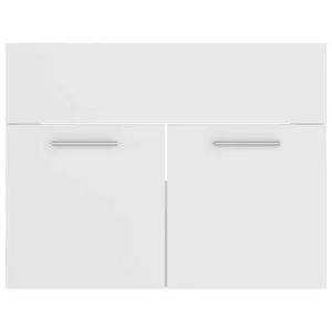 Berkfield Sink Cabinet White 60x38.5x46 cm Engineered Wood