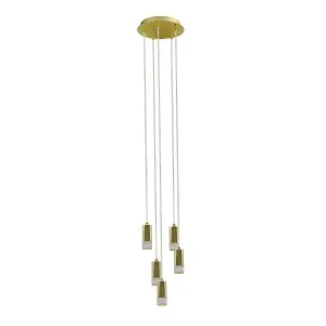 Luminosa Mentin Modern 5 Light Cluster Pendant Ceiling Light LED, 3000K