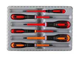 Bahco BE-9884S Mixed Insulated ERGO Screwdriver Set 6 Piece BAH9884S