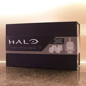 Halo Infinite Master Chief Helmet Glass Decanter Set with 4 Tumblers