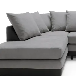 Dylan Corner Sofa Left Facing in Cool Grey