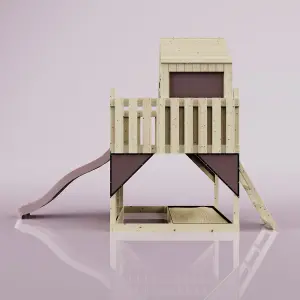 PolarPlay Kids Scandinavian Style Climbing Platform & Playhouse with Slide - Astrid Rose