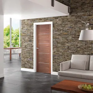 Internal Walnut Pre-finished Portici Fire Door  - 1981 x 838 x 44mm (33")