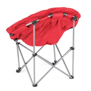 Volkswagen Red Metal Foldable Rounded camper van Chair