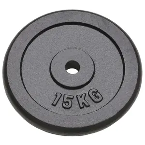 Weight Plates 2 pcs 2x15 kg Cast Iron Fitness Gym Essential