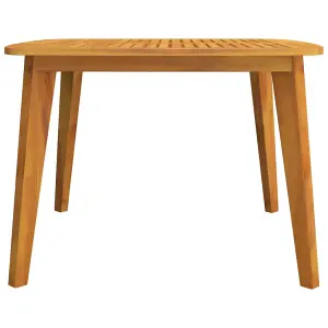 Berkfield Garden Table 110x110x75 cm Solid Wood Acacia