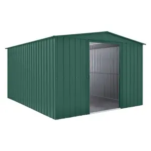 Globel 10x6ft Apex Metal Garden Shed - Green