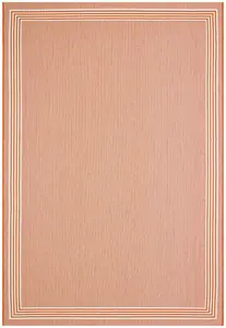 BorderedOrange Modern Easy To Clean Dining Room Rug-160cm x 230cm