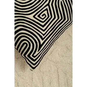 Bosie Ozella Black And White Rectangular Cushion