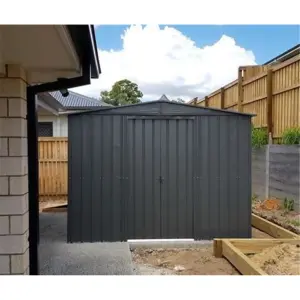 10 x 7 Premier Apex Metal Garden Shed - Anthracite Grey (10ft x 7ft / 10' x 7' / 3.1m x 2.2m)