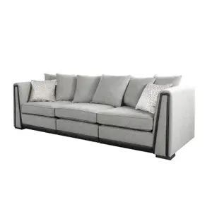 The Great British Sofa Company Edinburgh 3 Seater and 3 Seater Light Grey Sofas