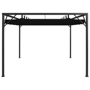 Berkfield Garden Gazebo with Retractable Roof Canopy 3x3 m Anthracite