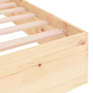 Berkfield Bed Frame Solid Wood 90x200 cm