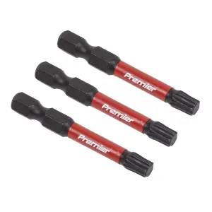 Sealey TRX-Star T30 Impact Power Tool Bits 50mm 3 Pieces Professional AK8245