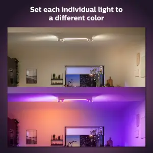 Philips Hue White and Colour Ambiance 4-spot Ceiling Light White