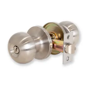 XFORT Bello Entrance Knob Set Satin Chrome for Internal Doors