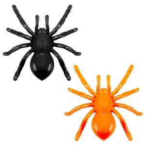 Light Up Spider with Suction Halloween Party, Trick or Treat  Black