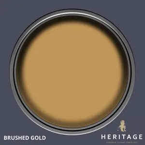 Dulux Trade Heritage Brushed Gold Matt Wall paint, 125ml Tester pot