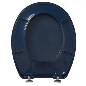 Bemis Buxton Indigo Blue Toilet Seat Ultra-Fix 2850CPT106