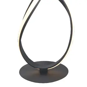 Fraser LED Matt Black Floor Lamp