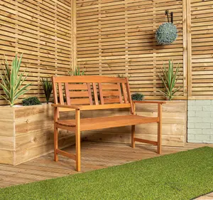 Hawkshead 2 Seater Outdoor Wooden Garden Patio Bench