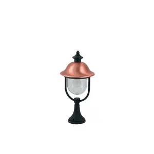 Black 53.8Cm H Plug-in Outdoor Lantern