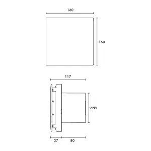 Vent-Axia V477436B Bathroom Extractor fan (Dia)100mm