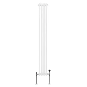 Traditional 2 Column Radiator - 1800 x 202 mm - White