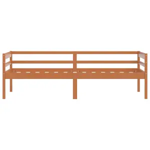 Berkfield Bed Frame Honey Brown Solid Pinewood 90x200 cm