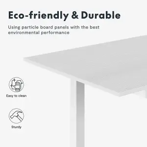 FlexiSpot Extendable Dining Table with Telescopic Slide and Eco-Friendly Board for Daily Use and Gatherings