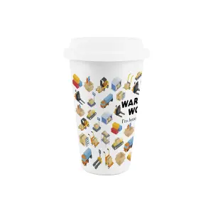 Warehouse Worker Ceramic Travel Mug - Novelty Tradies Gifts/New Job Presents - Double-Walled Insulated Hot/Cold Drinks Cup