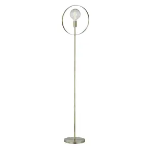 First Choice Lighting Hailey Brushed Gold Floor Lamp