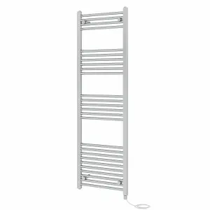 Rinse Bathrooms 800W Electric Heated Warming Towel Rail Bathroom Radiator Chrome - 1600x500mm