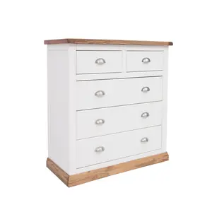 Tropea 5 Drawer Chest of Drawers Chrome Cup Handle