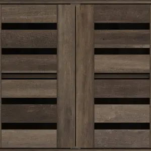 Lismore 16 Pair Shoe Storage Cabinet/Lismore shoe cabinet for 16 pairs of shoes Dark Dusty Oak