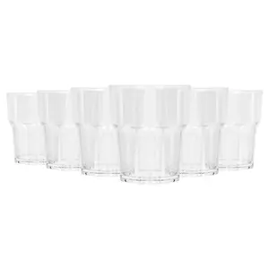 Reusable Plastic Tumblers - 260ml - Pack of 6