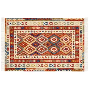 Wool Kilim Area Rug 200 x 300 cm Multicolour OSHAKAN