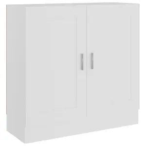 Berkfield Book Cabinet White 82.5x30.5x80 cm Engineered Wood