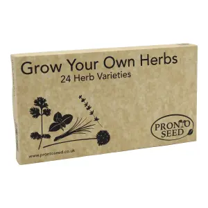 Pronto Seed Herb Bumper Pack, 24 Varieties, Over 2600 Seeds, Grow Your Own Herbs