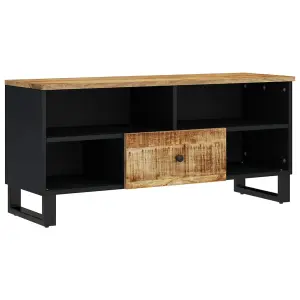 Berkfield TV Cabinet 100x33x46 cm Solid Wood Mango&Engineered Wood