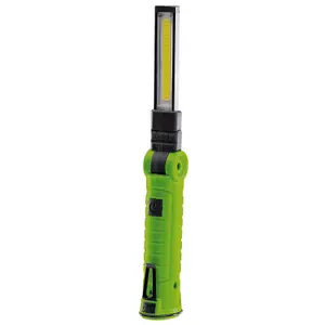 Draper  COB/SMD LED Rechargeable Slimline Inspection Lamp, 3W, 170 Lumens, Green 11856