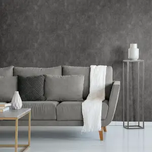 Muriva Slate Texture Metallic effect Embossed Wallpaper