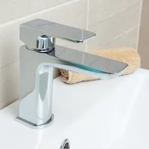 Zoia Chrome Basin Mono Mixer Tap with Waste