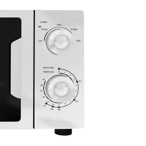 20L White Microwave, Freestanding, 700W - SIA FAM21WH