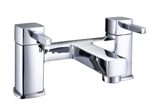 Contemporary Bath Filler Mixer Tap - Chrome