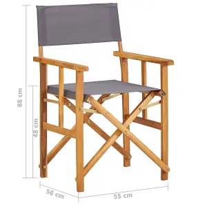 Berkfield Director's Chairs Solid Acacia Wood