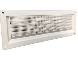 Louvre Vent 9x3 White With Flyscreen