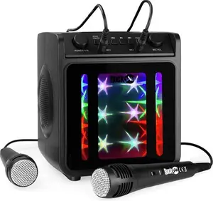 Rockjam Singcube 10Watt Bluetooth Karaoke Machine - Two Mics